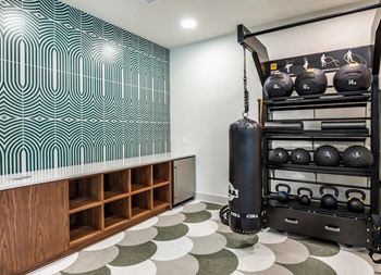 Fully-equipped fitness center with: state-of-the-art matrix equipment; echelon smart connect bikes; echelon reflect fitness mirror; separate yoga studio