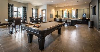 Clubhouse with wi-fi, coffee bar, billiards, and tv lounge