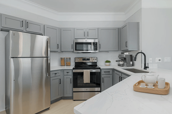 Partially renovated kitchen
