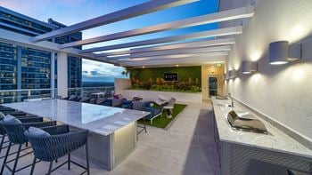 Outdoor bbq area