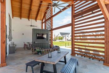 Outdoor tv lounge & bar