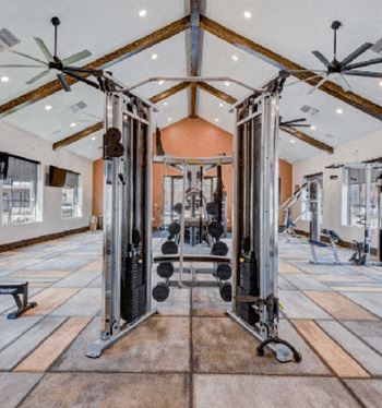 Fitness center with cardio and strength equipment