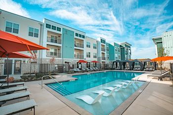 Resort-inspired heated pool and spa