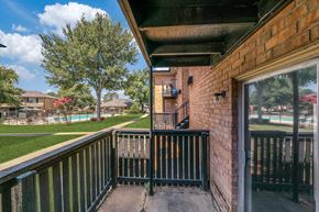 Longview apartment for rent - the view from the balcony of a house with a pool