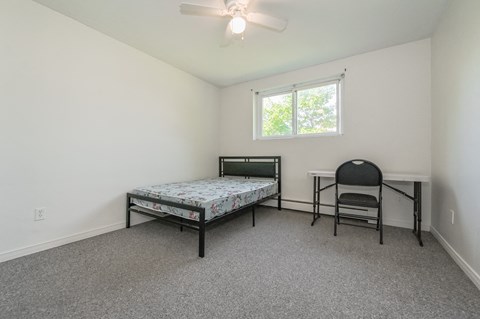 Floor plan for 4 beds, 1 bath
