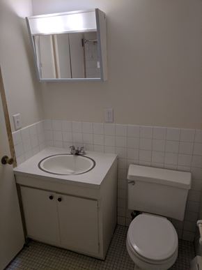 St Paul apartment for rent - Bathroom at John Snell Apartments