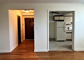 St Paul apartment for rent - an open door leading to a kitchen and living room