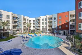 Las Vegas apartment for rent - Pool With Cabana at Fora Apartments, Las Vegas, NV