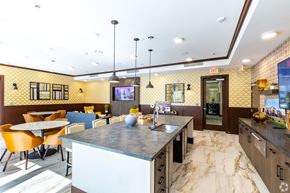 Las Vegas apartment for rent - Brownstone clubhouse kitchen at Brownstone Apartments, Las Vegas