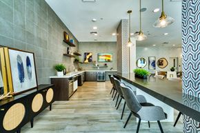 Phoenix apartment for rent - Social Lounge With Entertainment Bar at The Rey Downtown Apartments, Phoenix, AZ