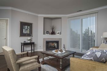 Living room with entertainment setting