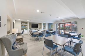 Garden Grove apartment for rent - A conference room with a long table and chairs.