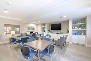 Garden Grove apartment for rent - A dining room with a table and chairs.