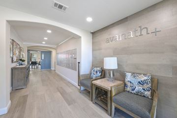 Garden Grove apartment for rent - A living room with a couch and a lamp.