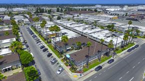 Long Beach apartment for rent - A view of a street with cars and buildings. at Seaport Village, Long Beach, California
