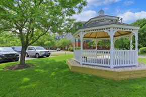 Wharton apartment for rent - White gazebo on landscaped grounds with parking at Centennial Court Apartments, New Jersey, 7885
