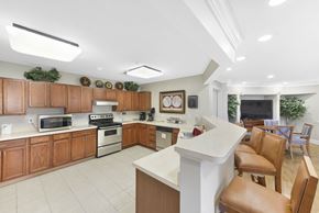 Edgewater apartment for rent - Open kitchen with island and breakfast bar seating at Victoria Park at Edgewater Apartments, Edgewater, MD