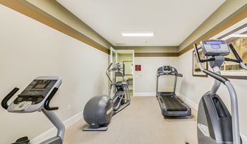 Fitness center with cardio and exercise equipment