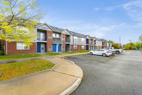Detroit apartment for rent - Row of townhouses at Northend Village Apartments, Detroit, MI