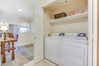 White washer and dryer