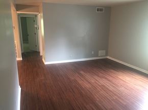 Indianapolis apartment for rent - Living room at Penn Park Apartments in Meridian-Kessler neighborhood.
