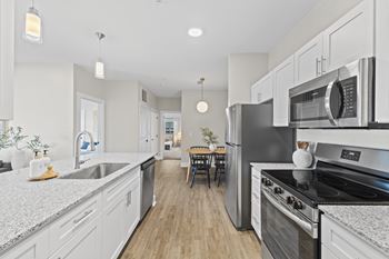 Fully equipped kitchens with energy efficient appliances