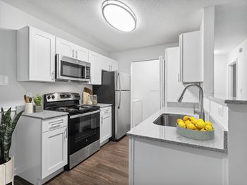 Our apartments offer a kitchen