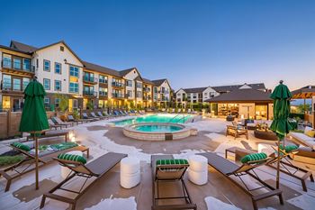 Outdoor fire pits & entertainment area