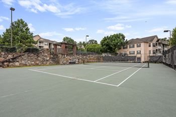 Lighted tennis court