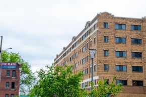 Indianapolis apartment for rent - Tall Building Exterior View at The Ambassador at Library Square, Indianapolis, 46204
