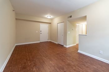 Wood floor living room
