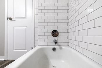 Bathtub bathroom view