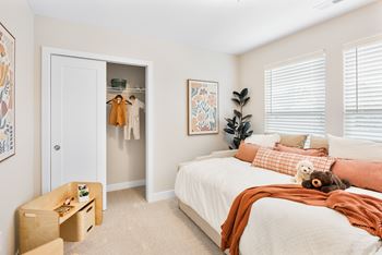 Carpeted bedroom