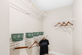 Spacious closet view