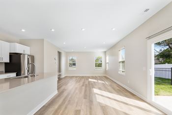 Living and kitchen view