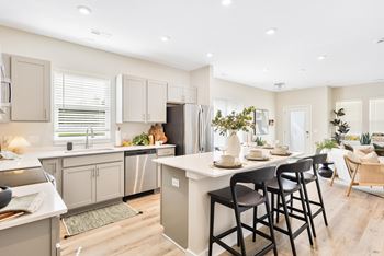 Fully equipped kitchens with energy efficient appliances