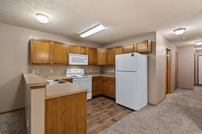 Terre Haute apartment for rent - Open kitchen layout at Stadium Lofts Apartments in Terre Haute, IN 47803