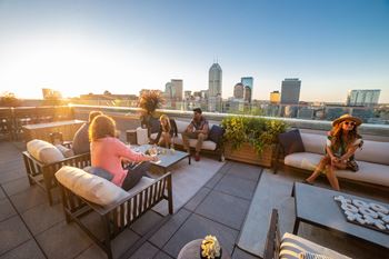 Rooftop lounge