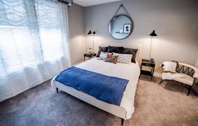Indianapolis apartment for rent - Bedroom With Expansive Windows at CityWay, Indianapolis, IN, 46204