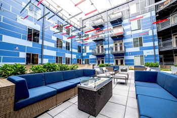 Outdoor lounge area