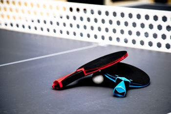 Ping pong rackets and ball