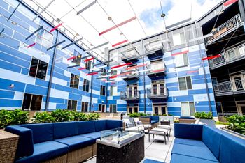 Courtyard lounge area