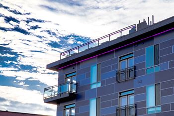 Building with balconies view