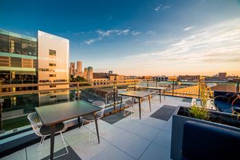 Rooftop terrace seating