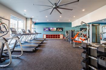 Fitness center with updated equipment