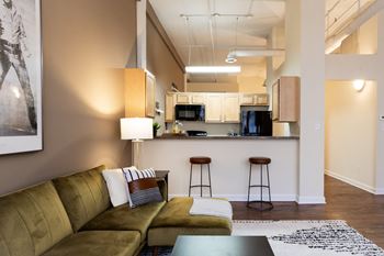 Gourmet kitchen with island