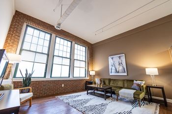 Living room with plenty of natural light