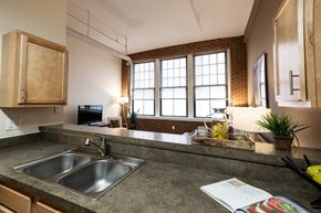 Indianapolis apartment for rent - Sink With Faucet at Harness Factory Lofts and Apartments, Indianapolis, IN