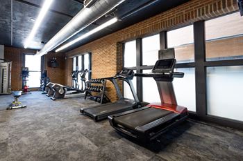 Free weights and cardio equipment