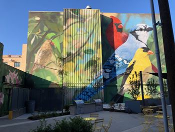 Exterior building wall paintings